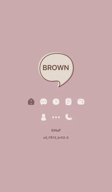 [LINE着せ替え] o5_13_ピンク2 ブラウン2-5の画像1