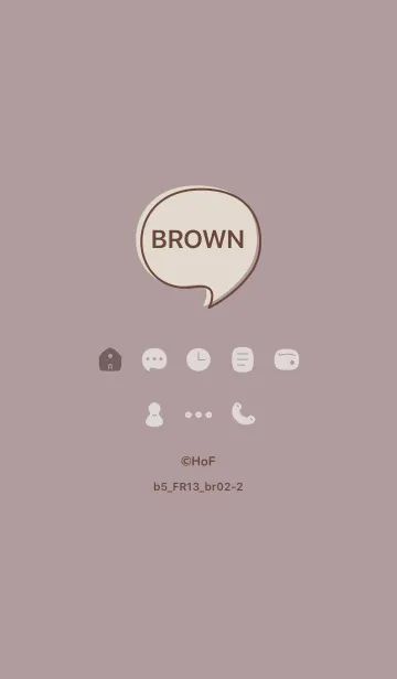 [LINE着せ替え] b5_13_ショコラ ブラウン2-2の画像1