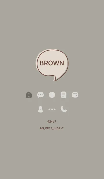 [LINE着せ替え] b5_13_スモーキーアッシュ ブラウン2-2の画像1