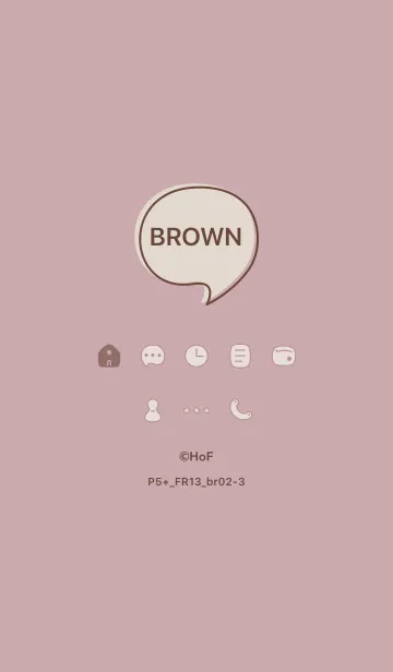 [LINE着せ替え] P5+13_ピンク2 ブラウン2-3の画像1