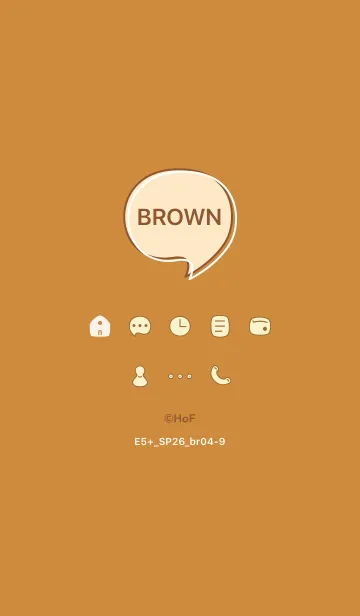 [LINE着せ替え] E5+26_ブラウン4-9の画像1