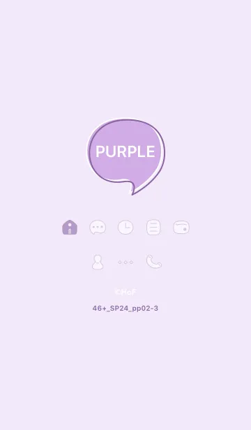 [LINE着せ替え] 46+24_パープル2-3の画像1