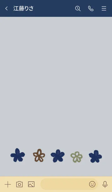 [LINE着せ替え] スマートなお花の画像3