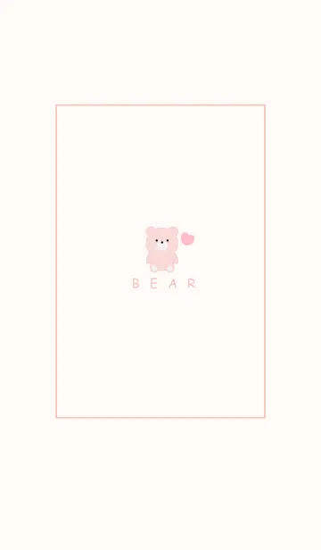 [LINE着せ替え] SIMPLE BEAR AND HEART 6の画像1