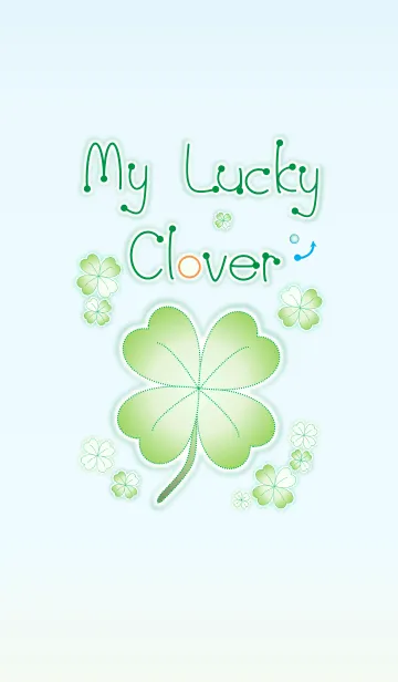 [LINE着せ替え] My Lucky Clover 2.1！ (Blue V.4)の画像1