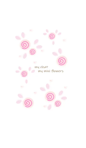 [LINE着せ替え] My chat my mini flowers 52の画像1