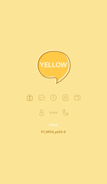 [LINE着せ替え] P7_24_イエロー3-9の画像1