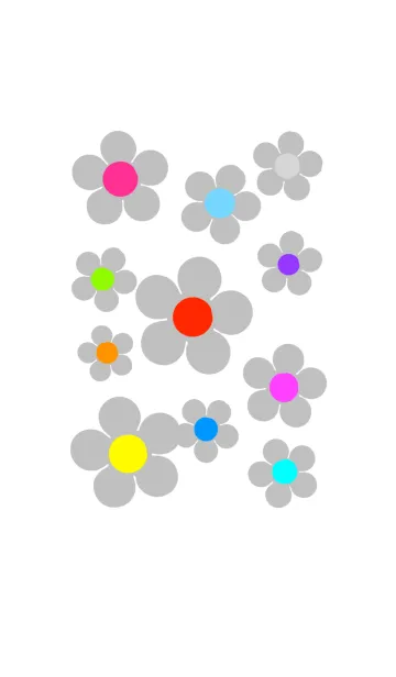 [LINE着せ替え] 可愛いお花 No.1-W06の画像1