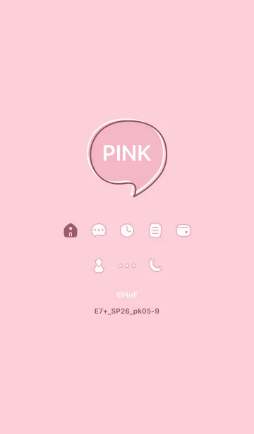 [LINE着せ替え] E7+26_ピンク5-9の画像1