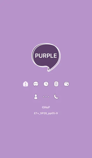 [LINE着せ替え] E7+26_パープル5-9の画像1