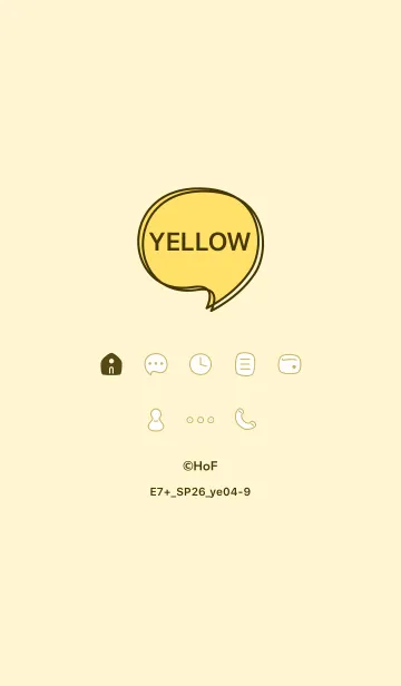 [LINE着せ替え] E7+26_イエロー4-9の画像1