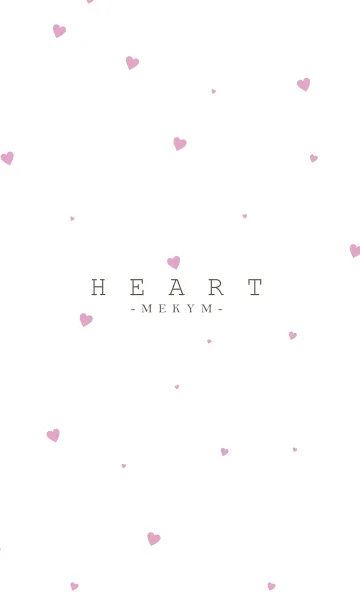 [LINE着せ替え] HEART Pink -MEKYM- 10の画像1