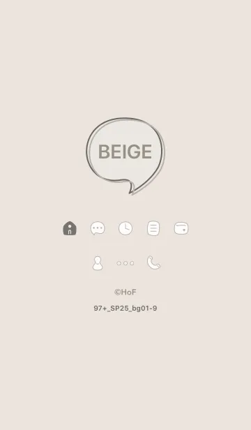 [LINE着せ替え] 97+25_ベージュ1-9の画像1