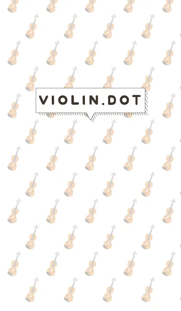 [LINE着せ替え] バイオリンのドット柄（楽器模様）の画像1