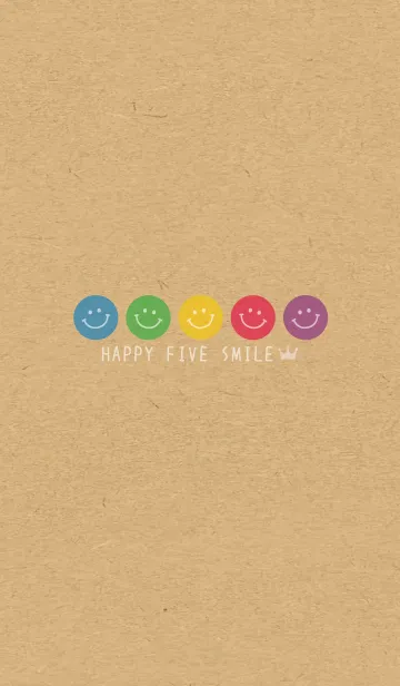 [LINE着せ替え] - HAPPY FIVE SMILE - CROWN 17の画像1