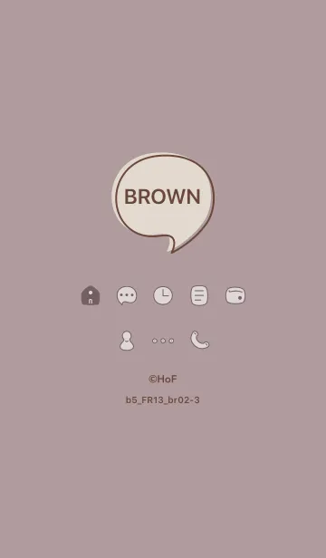 [LINE着せ替え] b5_13_ショコラ ブラウン2-3の画像1