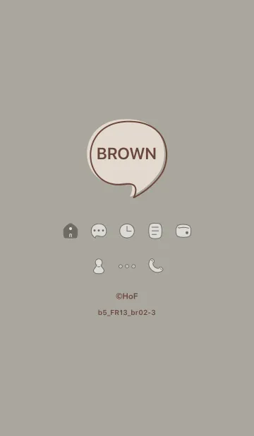 [LINE着せ替え] b5_13_スモーキーアッシュ ブラウン2-3の画像1