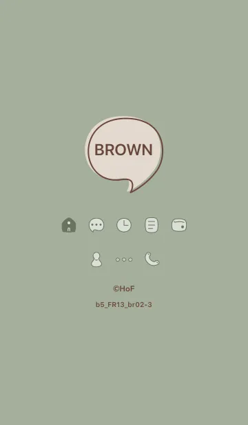 [LINE着せ替え] b5_13_スモーキーMアッシュ ブラウン2-3の画像1