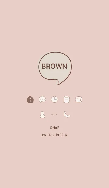 [LINE着せ替え] P6_13_ベージュ ブラウン2-6の画像1