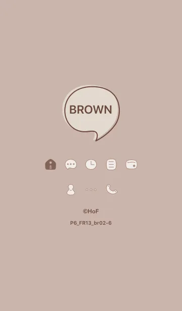 [LINE着せ替え] P6_13_ベージュ2 ブラウン2-6の画像1