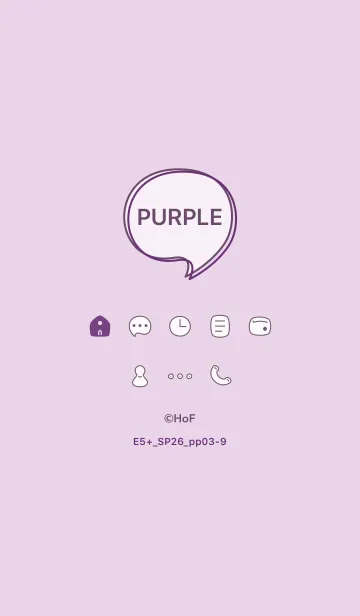 [LINE着せ替え] E5+26_パープル3-9の画像1