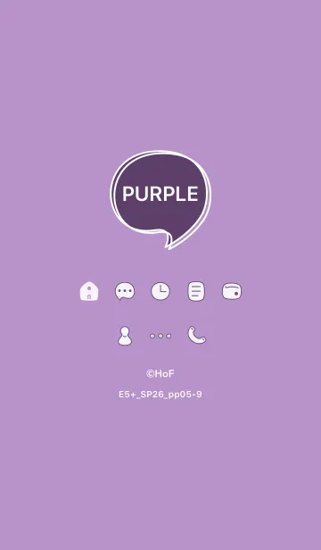 [LINE着せ替え] E5+26_パープル5-9の画像1