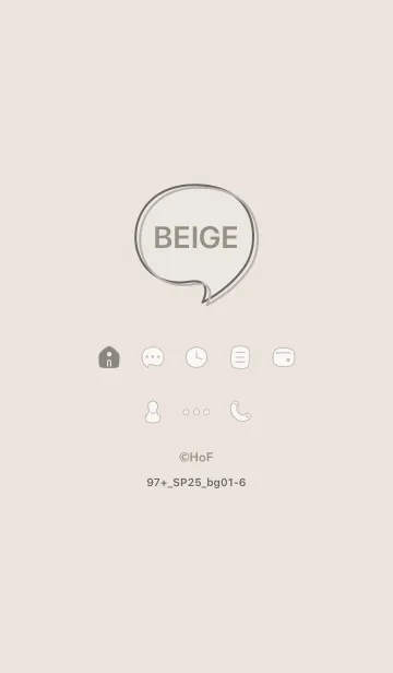 [LINE着せ替え] 97+25_ベージュ1-6の画像1