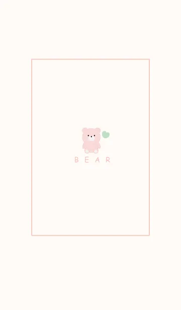 [LINE着せ替え] SIMPLE BEAR AND HEART 7の画像1