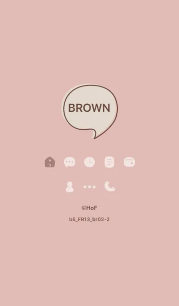 [LINE着せ替え] b5_13_ピンク ブラウン2-2の画像1