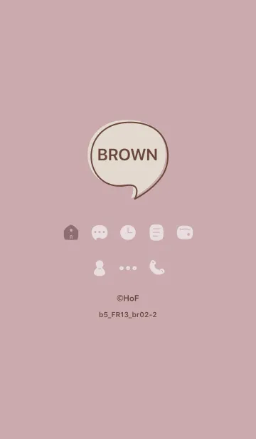 [LINE着せ替え] b5_13_ピンク2 ブラウン2-2の画像1