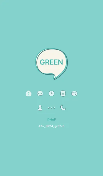 [LINE着せ替え] 47+24_グリーン7-6の画像1