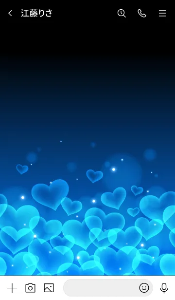 [LINE着せ替え] ROYAL BLUE HEARTの画像3