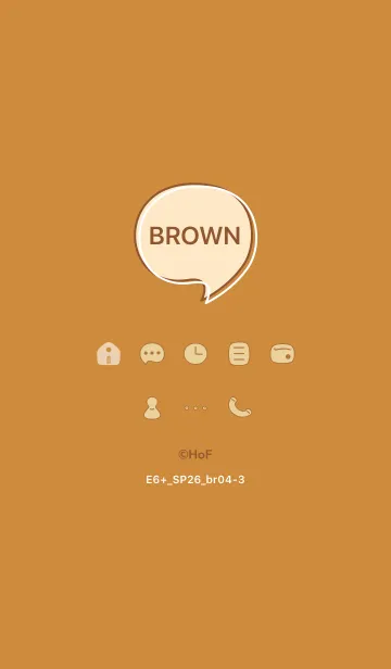 [LINE着せ替え] E6+26_ブラウン4-3の画像1