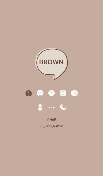 [LINE着せ替え] o6_13_ベージュ3 ブラウン2-8の画像1