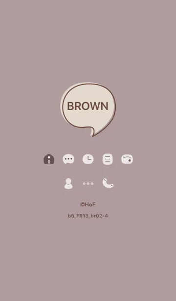 [LINE着せ替え] b6_13_ショコラ ブラウン2-4の画像1