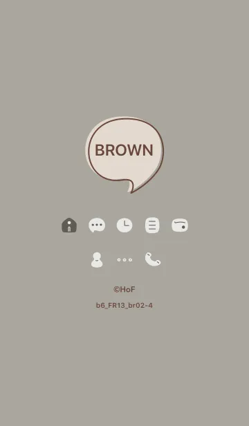 [LINE着せ替え] b6_13_スモーキーアッシュ ブラウン2-4の画像1