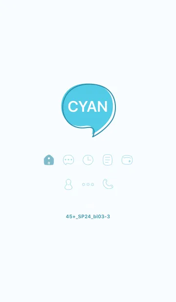 [LINE着せ替え] 45+24_ブルー3-3の画像1