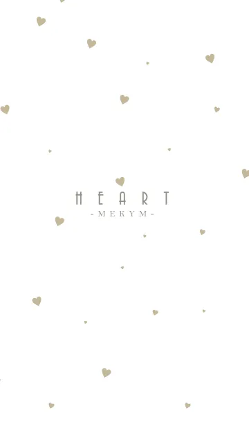 [LINE着せ替え] HEART Beige -MEKYM- 11の画像1