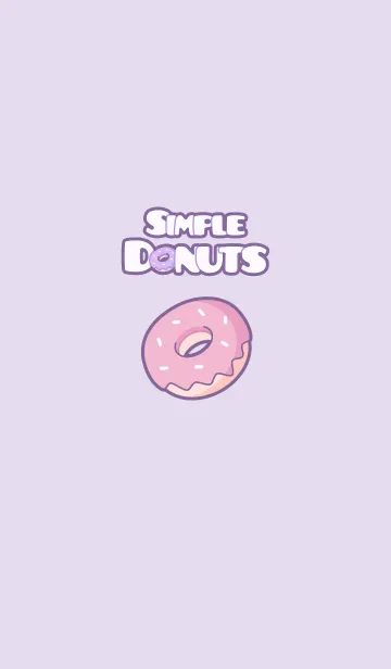 [LINE着せ替え] シンプル ドーナツの画像1