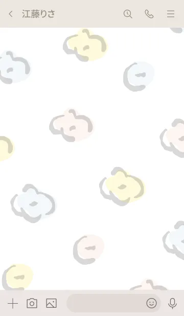 [LINE着せ替え] 手書きお花 ランダム3の画像3