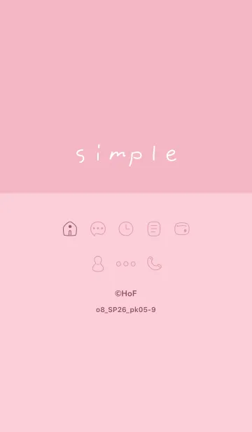 [LINE着せ替え] o8_26_ピンク5-9の画像1