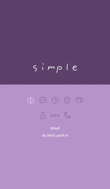 [LINE着せ替え] o8_26_パープル5-9の画像1
