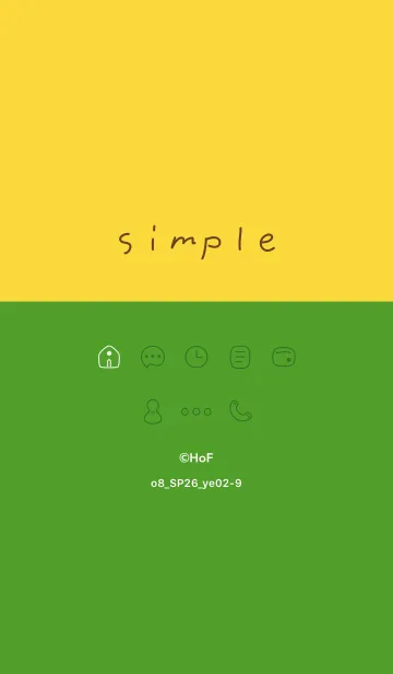 [LINE着せ替え] o8_26_イエロー2-9の画像1