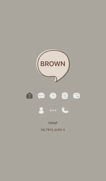 [LINE着せ替え] b6_13_スモーキーアッシュ ブラウン2-5の画像1