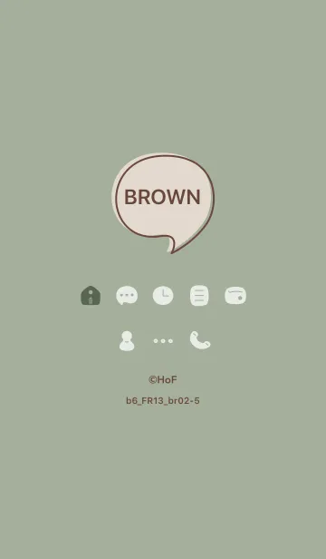 [LINE着せ替え] b6_13_スモーキーMアッシュ ブラウン2-5の画像1