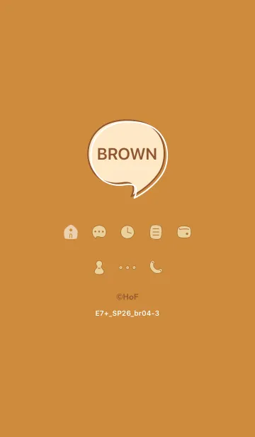 [LINE着せ替え] E7+26_ブラウン4-3の画像1