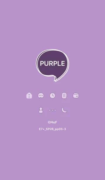 [LINE着せ替え] E7+26_パープル5-3の画像1