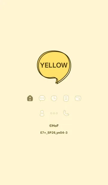 [LINE着せ替え] E7+26_イエロー4-3の画像1