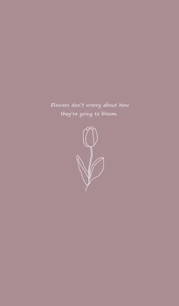 [LINE着せ替え] art tulip (smokey pink)の画像1