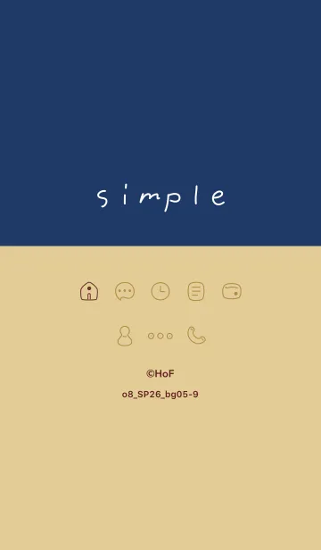 [LINE着せ替え] o8_26_ベージュ5-9の画像1